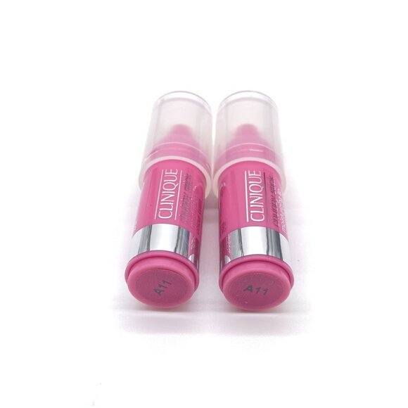 2 Clinique Chubby Stick Moisturizing Lip Colour Balm, 06 woppin watermelon (Mini - Picture 2 of 5